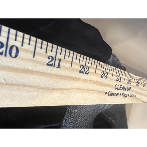 Love Moschino Black Polka Dot Blouse Gray Ribbed Cuffs and Waistband Size 8 - Picture 9 of 9